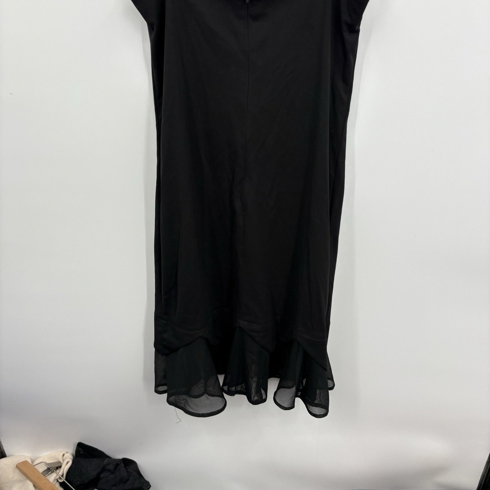 Vintage 90s Y2K Slip Dress 6 Whimsigoth Floral Embroidered Dark Fairy Bias Midi - Picture 10 of 11